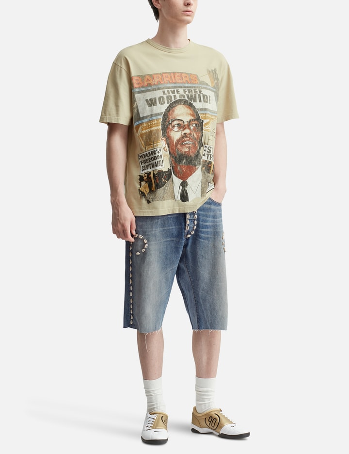 Cowrie Shell Denim Shorts