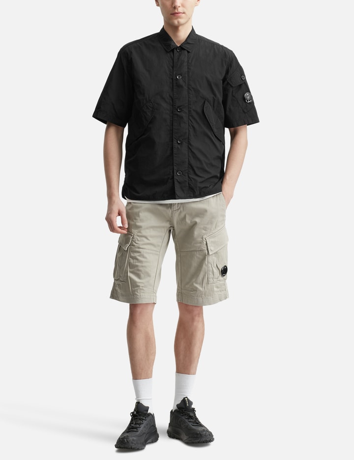 Stretch Sateen Cargo Shorts