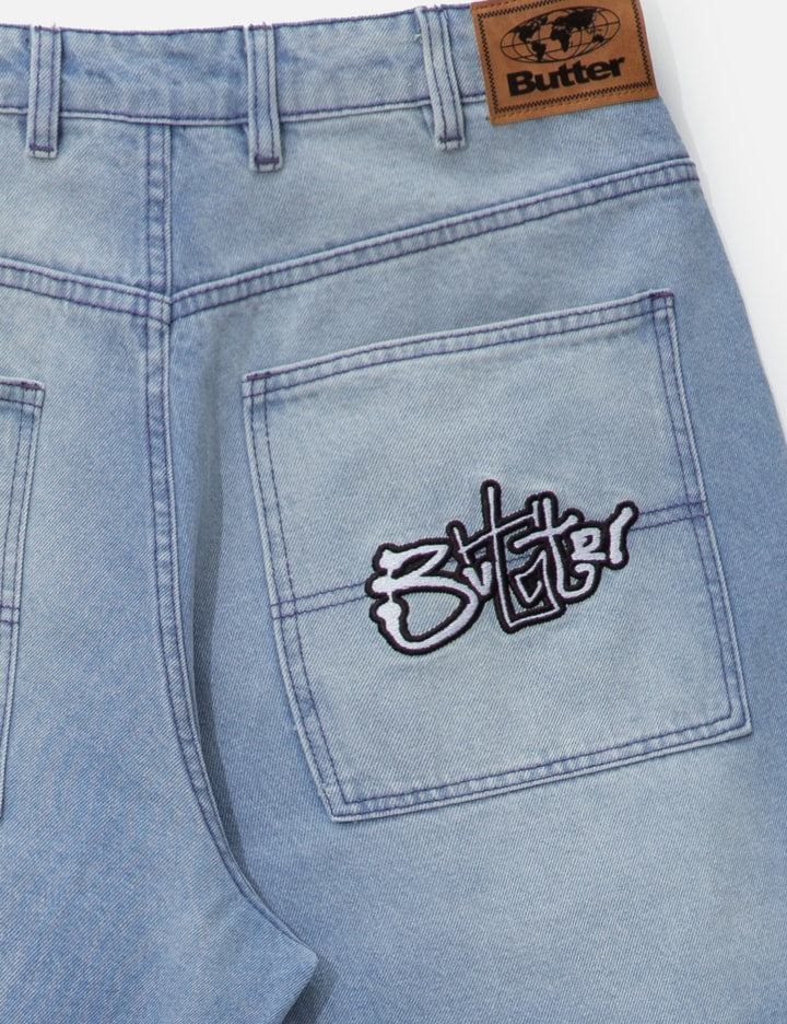 Scribble Denim Shorts