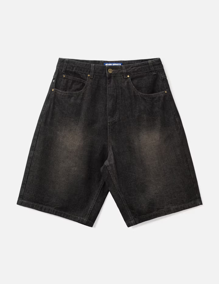 Scorpion Stitch Denim Shorts