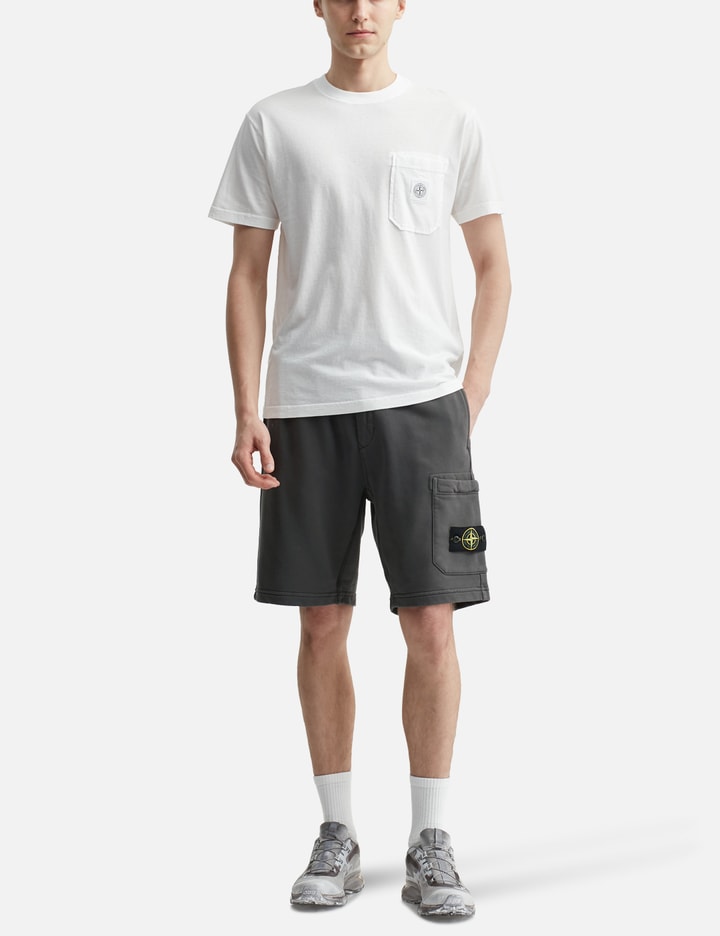 Organic Cotton Fleece Cargo Bermuda Shorts