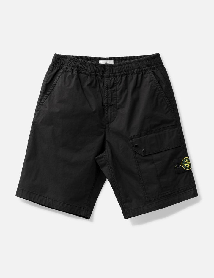 Supima® Cotton Twill Stretch-TC Cargo Bermuda Shorts