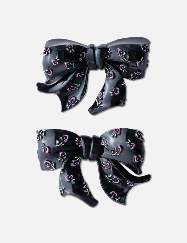 SHUSHU/TONG × YVMIN Floral Bowknot Resin Hair Clip