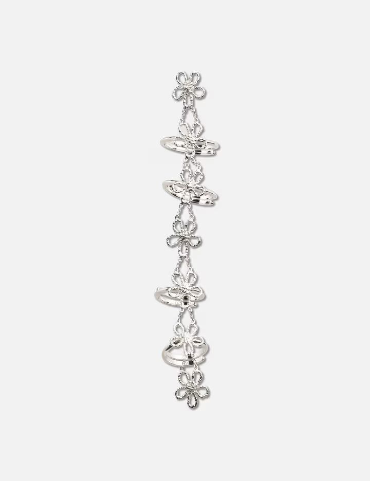 SHUSHU/TONG × YVMIN Lace Flower Soft Ring Set