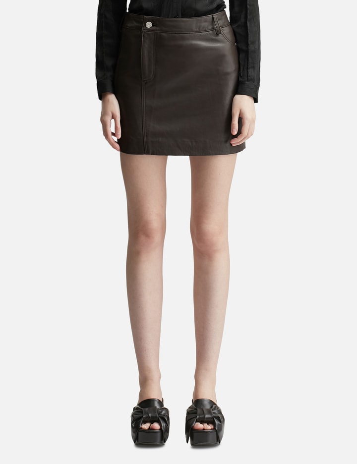Sia Leather Skirt