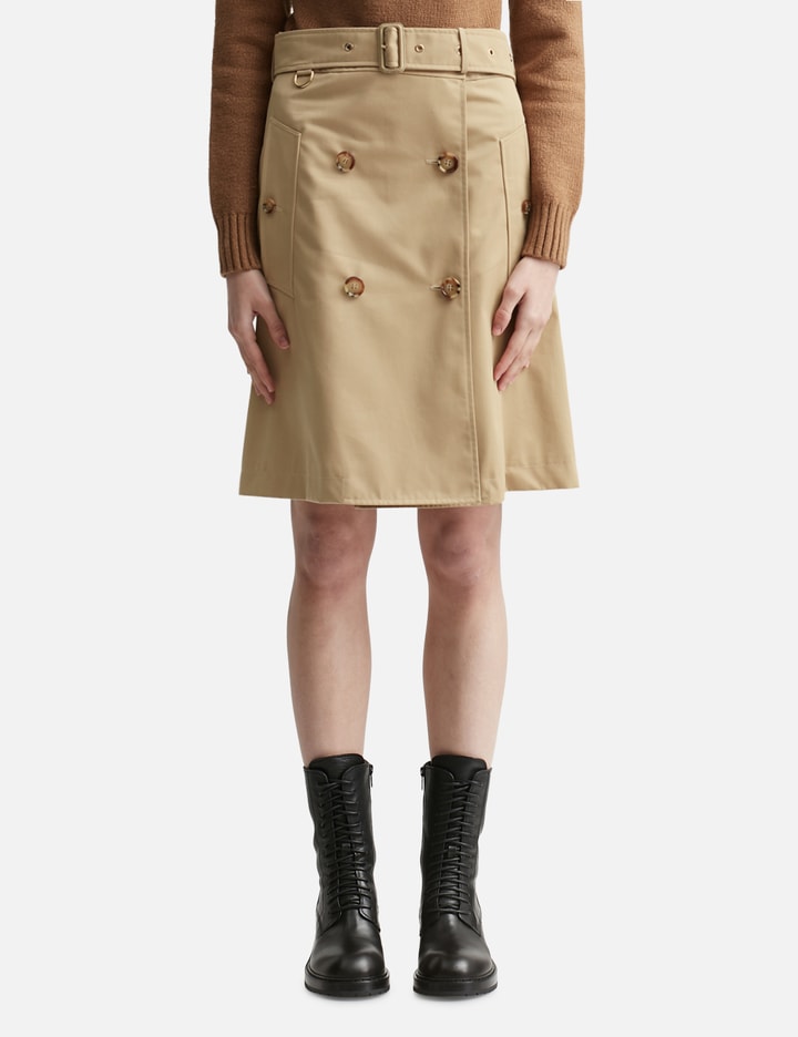 Cotton Trench Skirt