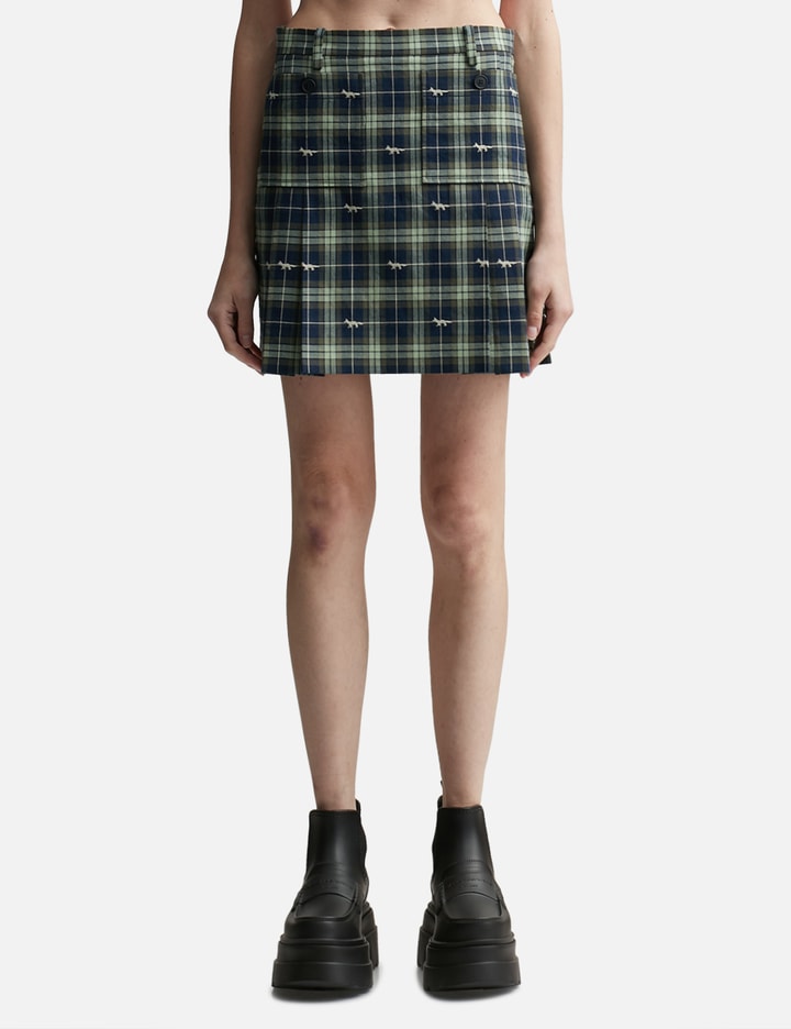 Pleated Mini Skirt With Pockets