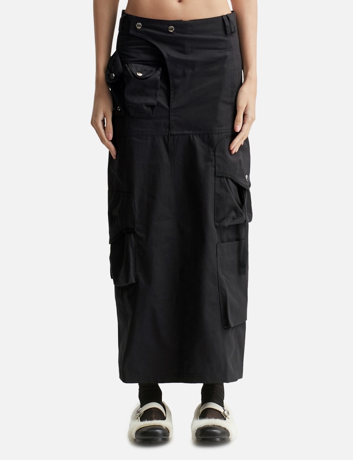 Strap Cargo Maxi Skirt