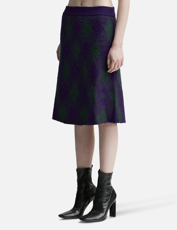 Argyle Wool Skirt