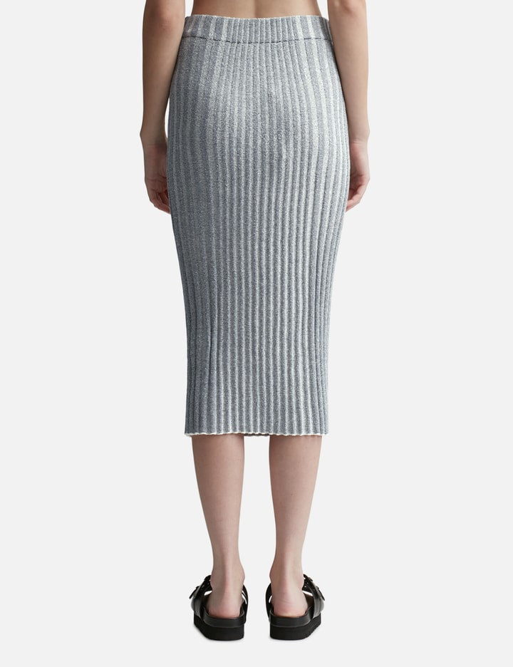 BABY FOX PATCH RIBBED MIDI SKIRT