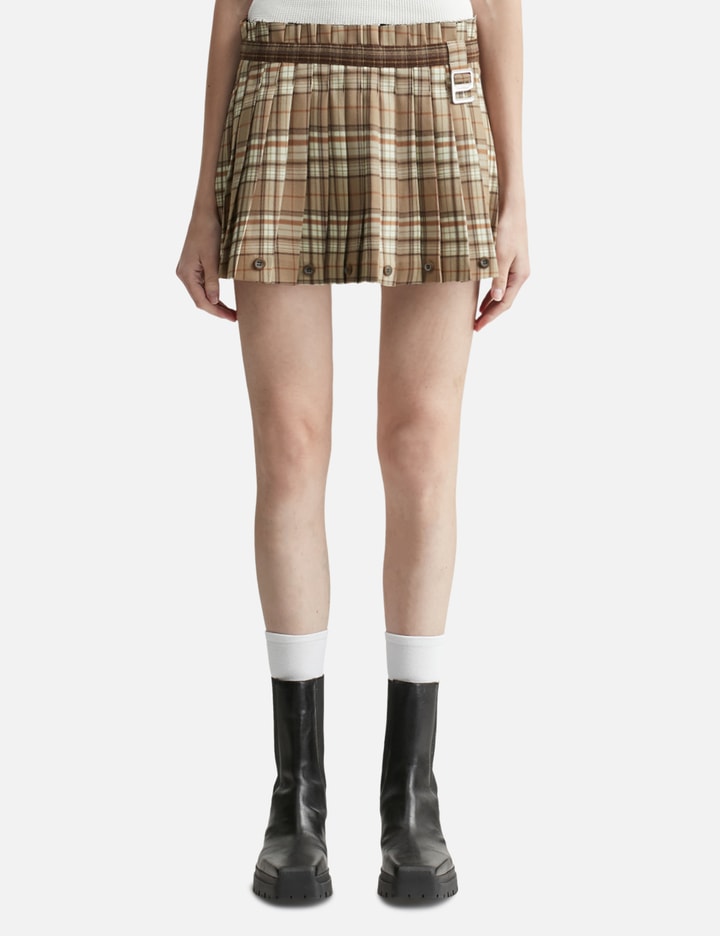 Haze Twotone Pleated Skirt
