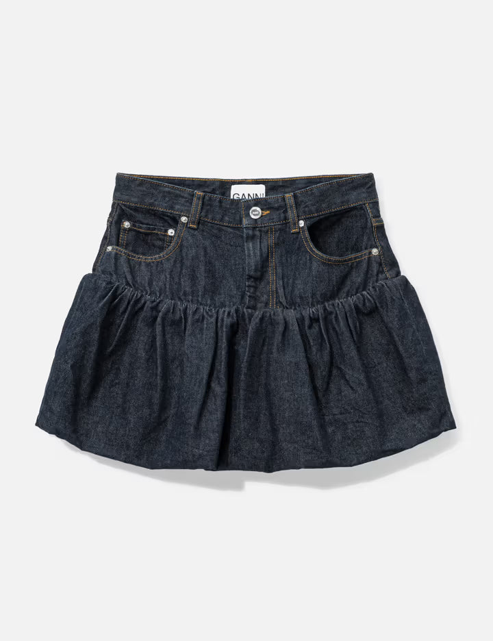 Skirt In Rinse Denim