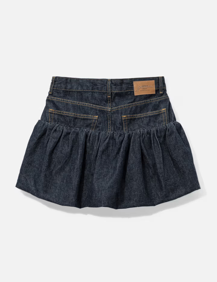 Skirt In Rinse Denim