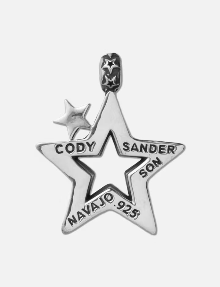 Small Cutout Star Squared Pendant