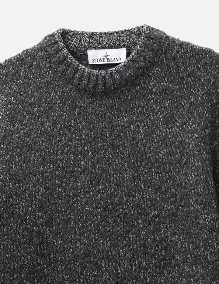 Speckled Wool Nylon Crewneck Jumper