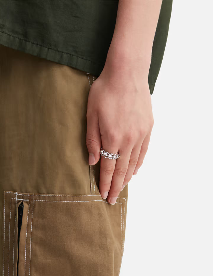 Spinebone W/ Crystal Ring