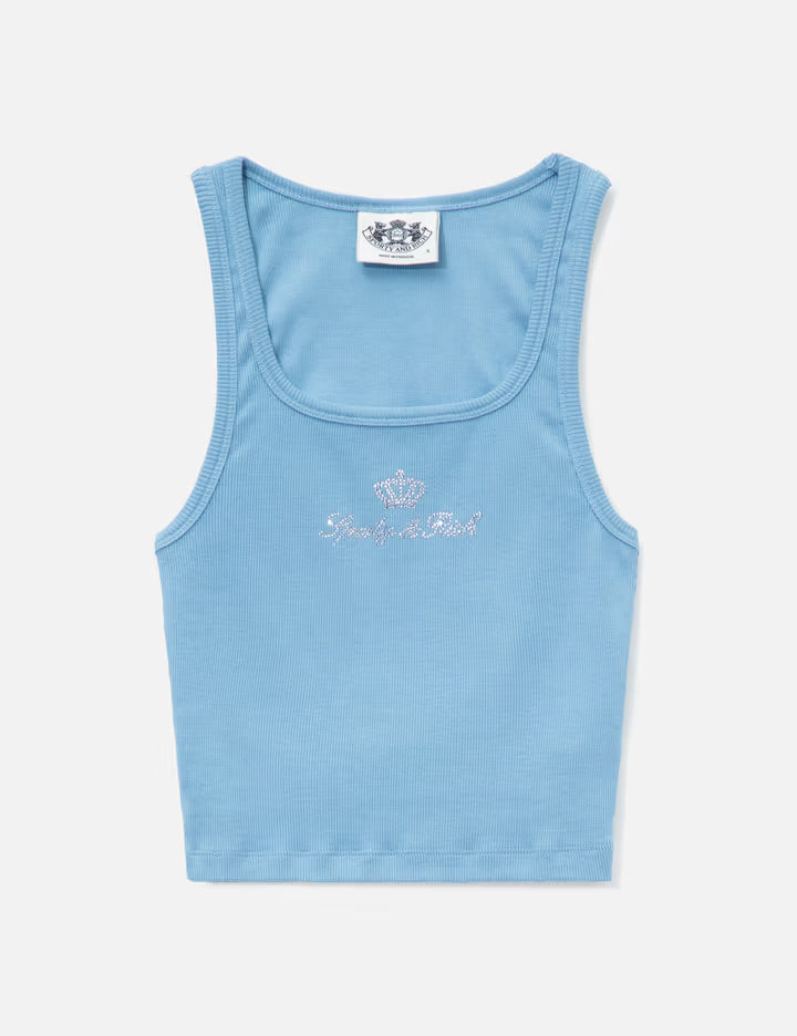 Sporty & Rich X Juicy Couture Crown Ribbed Tank