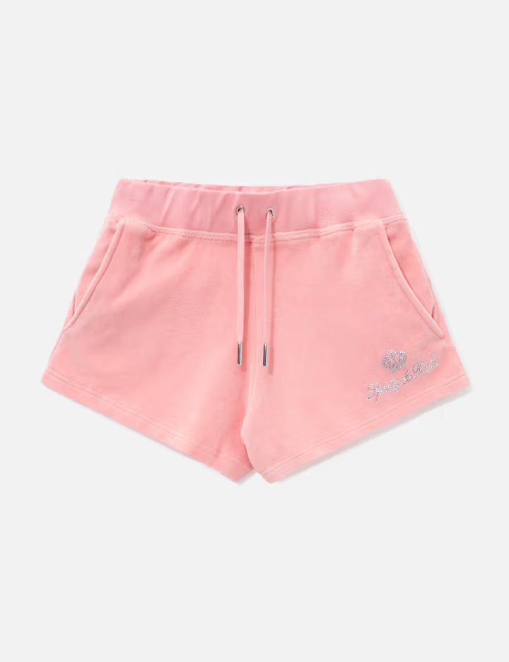 Sporty & Rich X Juicy Couture Script Velour Short