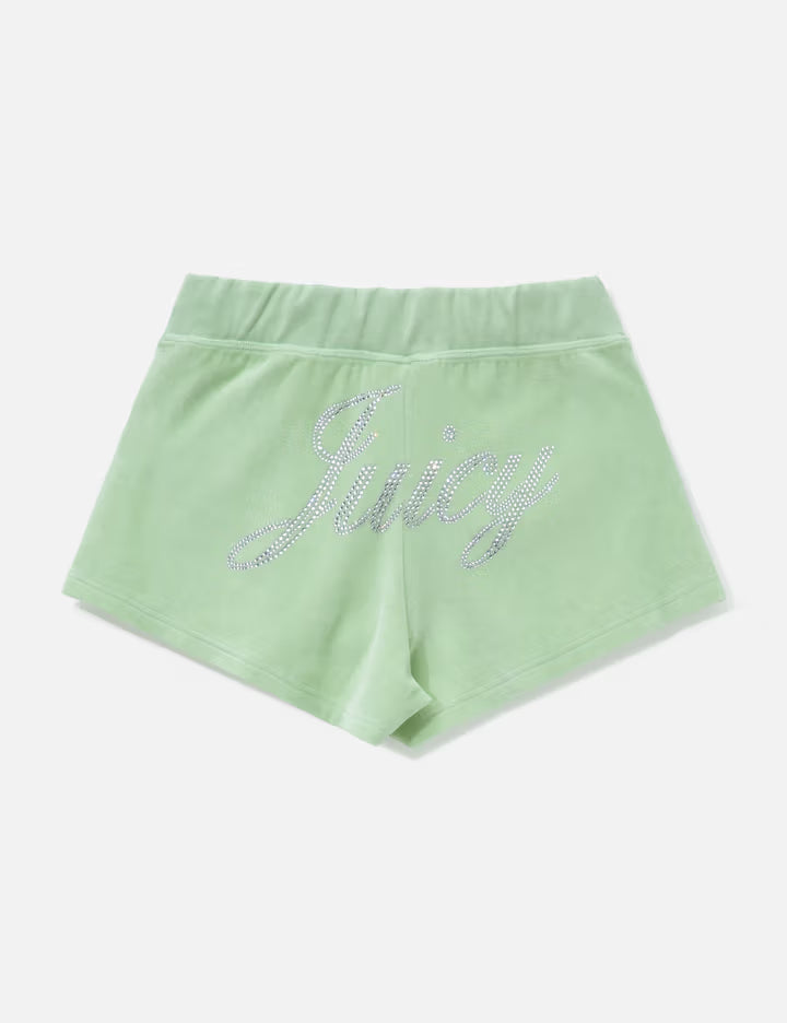 Sporty & Rich X Juicy Couture Script Velour Short