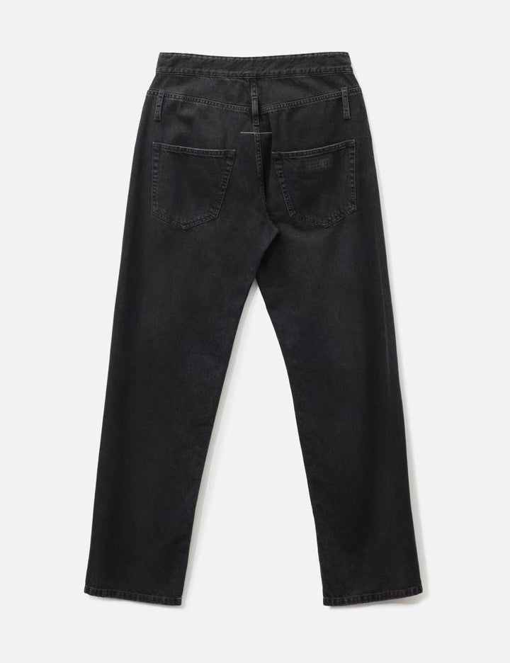 Straight-Leg Denim Jeans