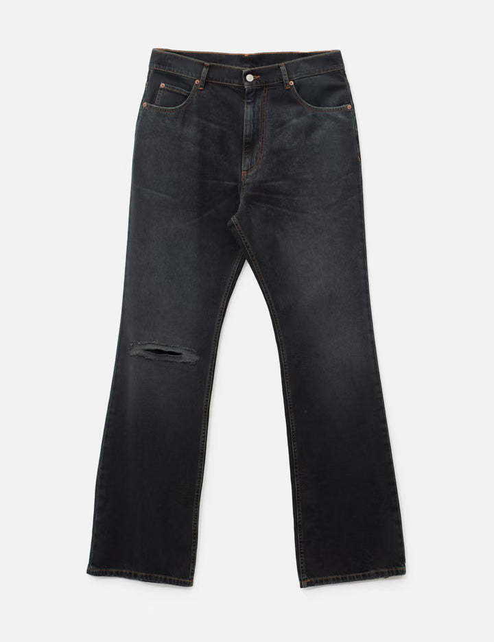 Straight-Leg Denim Jeans
