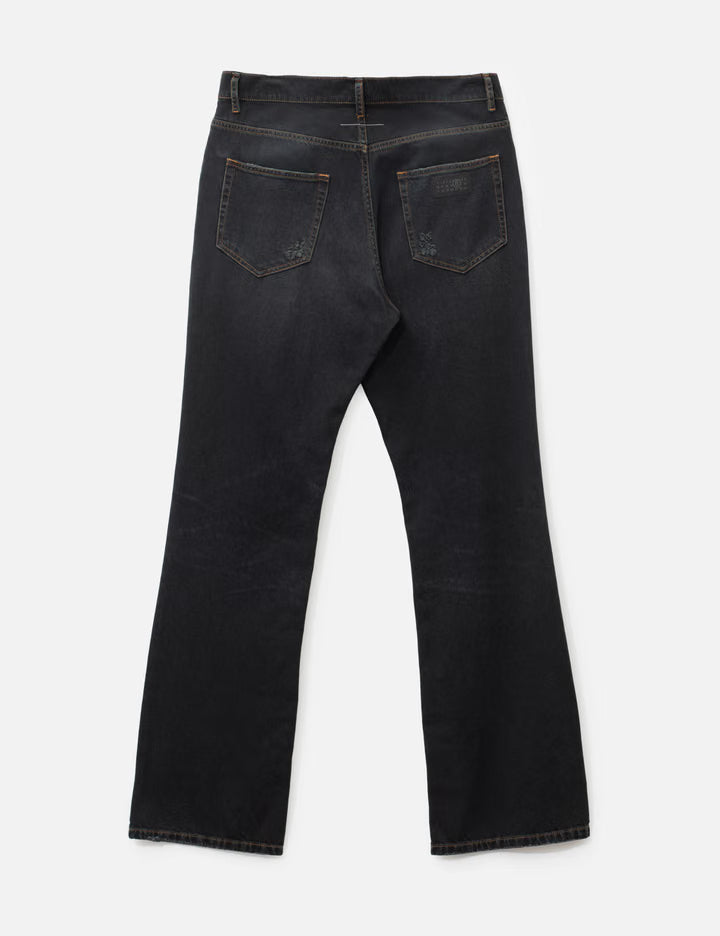 Straight-Leg Denim Jeans