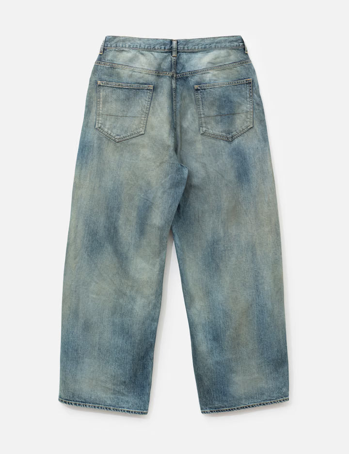 Straight Wide Denim Pants