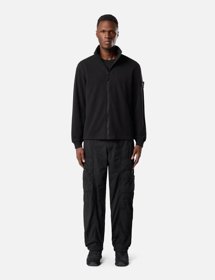 Stretch Cotton Fleece_S.I. Ghost Comfort-Fit Zip-Up Track Jacket