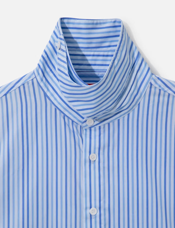 Striped Face Button Up Shirt
