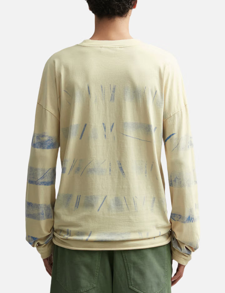 Striped Keith Richards Portrait Long Sleeves