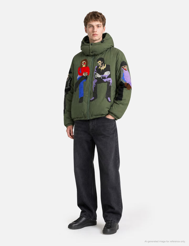 Subway Car Patchwork Puffer