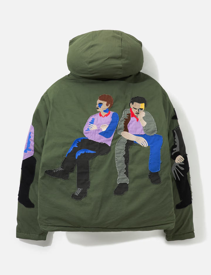Subway Car Patchwork Puffer