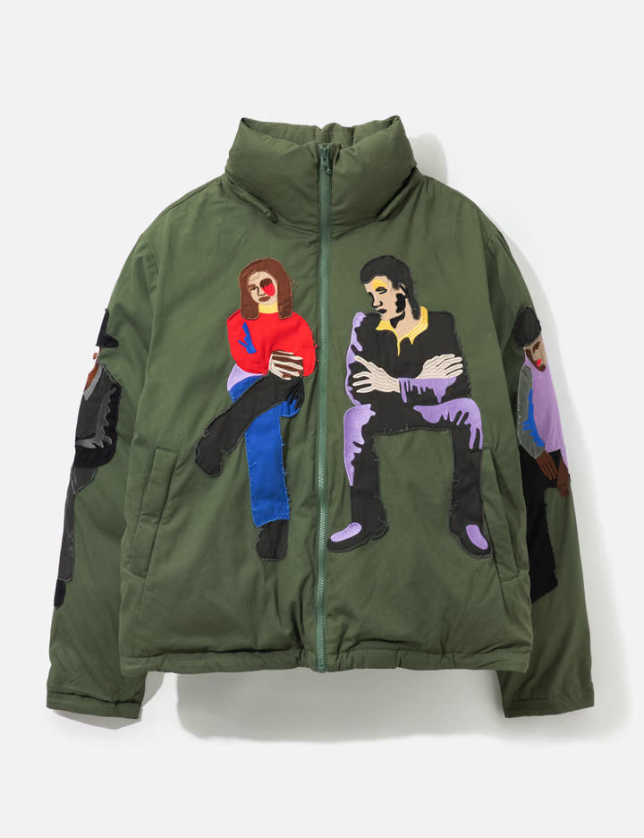 Subway Car Patchwork Puffer