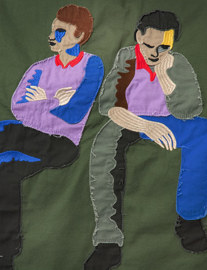 Subway Car Patchwork Puffer