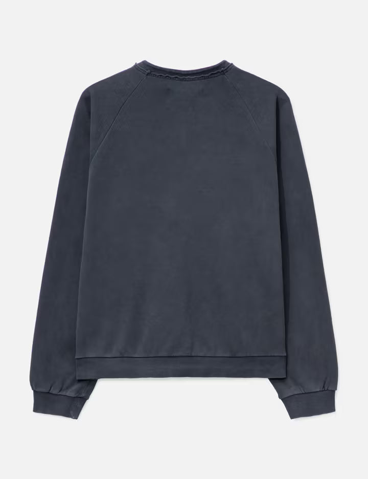 Garment Dyed Zip Sweatshirt