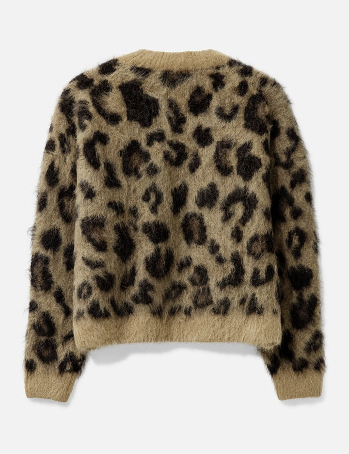 LEOPARD KNIT SWEATSHIRT