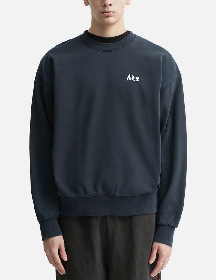 "Good Vibes Ahead Black Washed" Crewneck