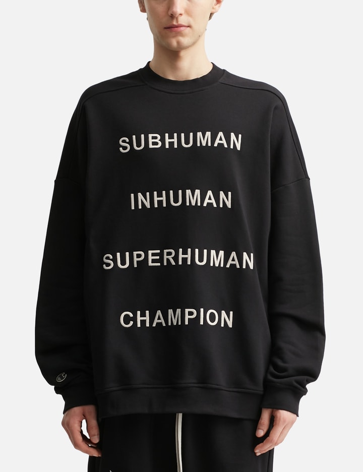 Rick Owens x Champion Jumbo Sweat W Subhuman Inhuman Superhuman