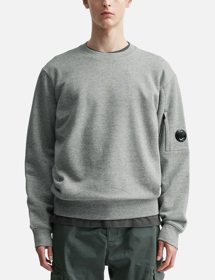 Diagonal Raised Fleece Crewneck Lens Sweatshirt
