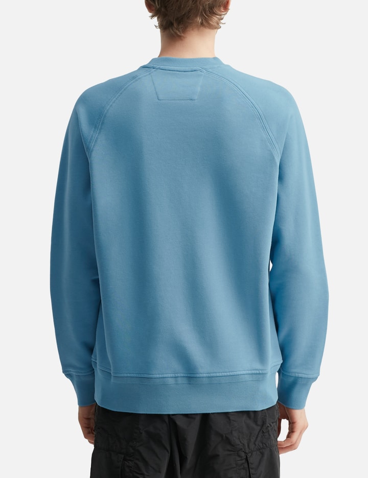 Diagonal Raised Fleece Crewneck Logo Sweatshirt