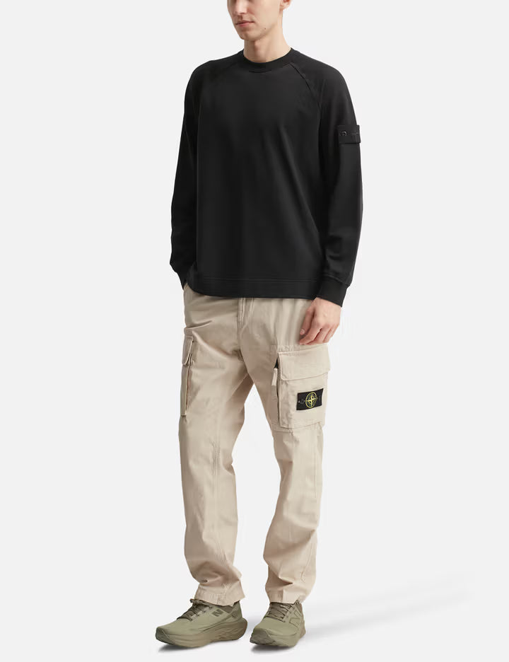 Cotton Stretch Fleece_S.I. Ghost Crewneck Sweatshirt