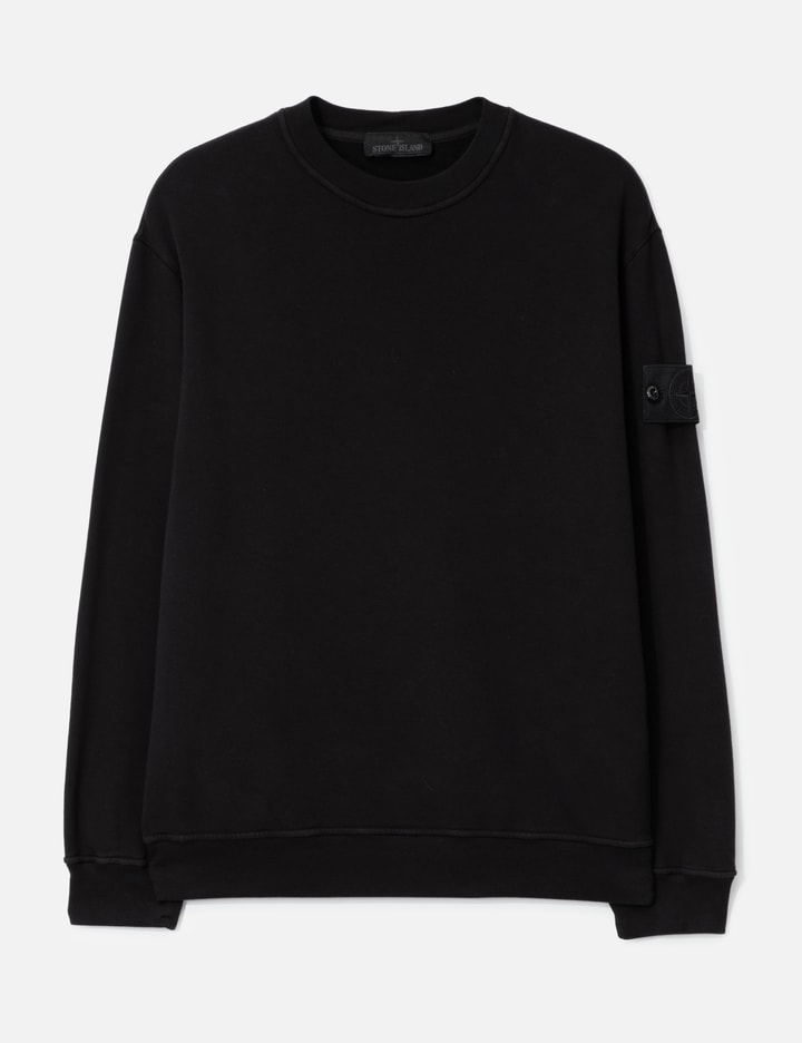 Stretch Cotton Fleece Crewneck