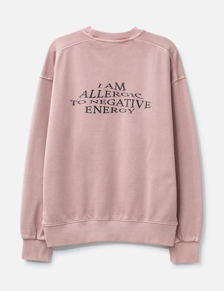 "Allergic To Negativity Pink Washed" Crewneck