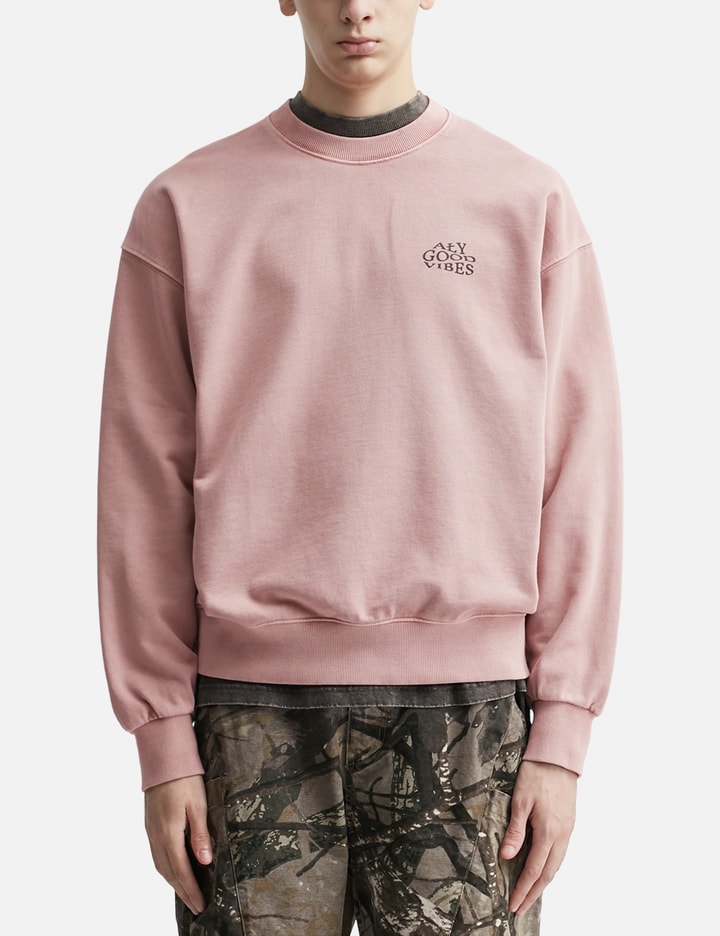 "Allergic To Negativity Pink Washed" Crewneck
