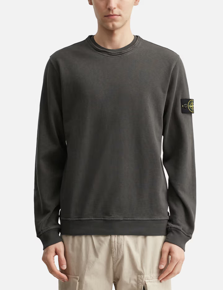 GARMENT DYED MALFILE FLEECE SWEATSHIRT