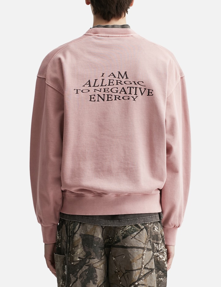 "Allergic To Negativity Pink Washed" Crewneck