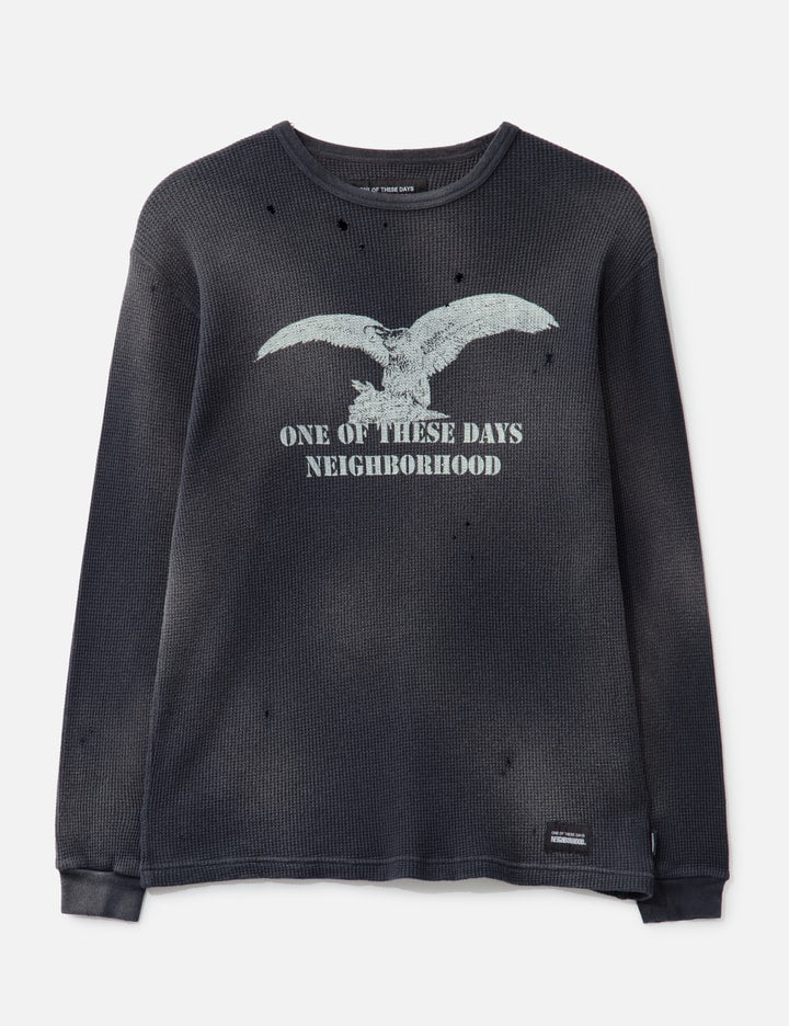NH x OOTD . Waffle Fabric Crewneck Long Sleeve