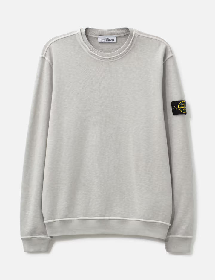 Malfilé Fleece 'Old' Effect Crewneck Sweatshirt