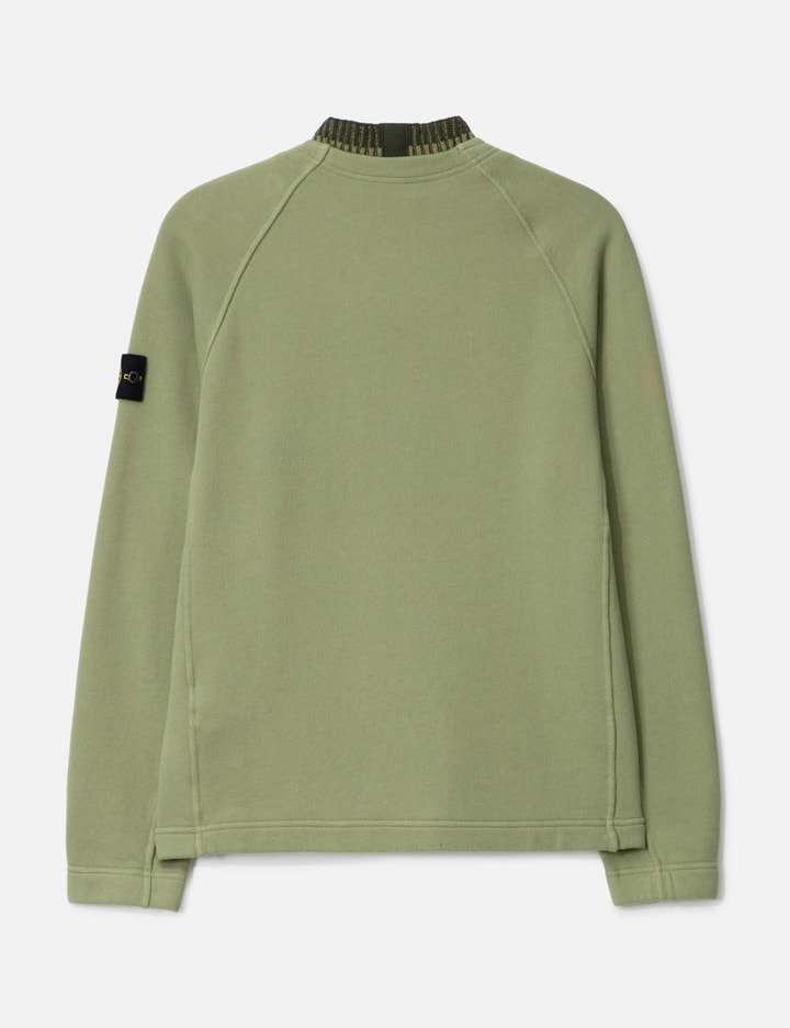 Organic Cotton Diagonal Fleece Crewneck Sweatshirt