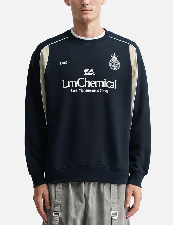 Tシャツ・カットソー LMC CHEMICAL SOCCER SWEATSHIRT navy 0LM24SSW003NVY LMC